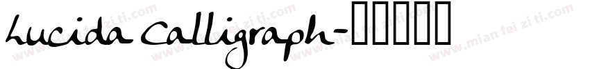 Lucida Calligraph字体转换